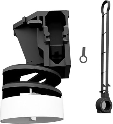 EFZ Golf Ball Launcher Pro, Automatic Golf Ball Tee up Machine with Dispenser Foot Pedal & Spinner Balancer, 25-Ball Capacity, Portable Indoor and Outdoor Golfs Practice Aid, Black