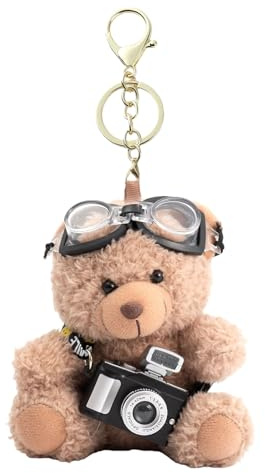 Auroriel Portachiavi Peluche Orso Portachiavi Regalo per Borsa a Mano Portafoglio Zaino Compleanno Ragazze Ragazzi Sacchetto per Festa Kinder Schultüte San Valentino