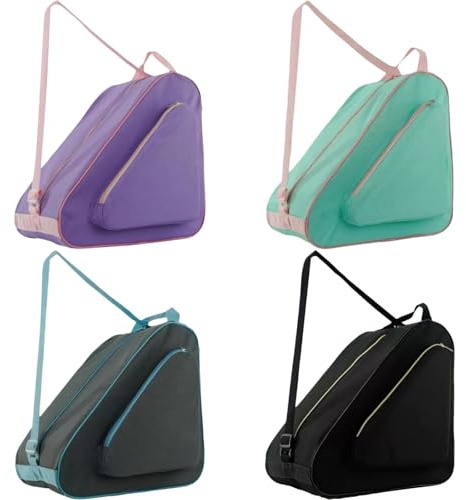Genérico Bolsa para Patines de Ruedas, con Correas Ajustables, portátil e Impermeable - Bolsas para Patines de Ruedas para niñas, para Equipos de esquí, Equipos Deportivos (Verde Claro)