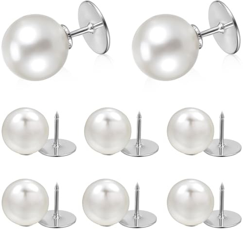 GARVALON 8 Pièces Boutons de Sécurité Épingles Broches Décoratives pour Chemises Épingles à Revers pour Femmes Broches Anti-décolleté à Châle