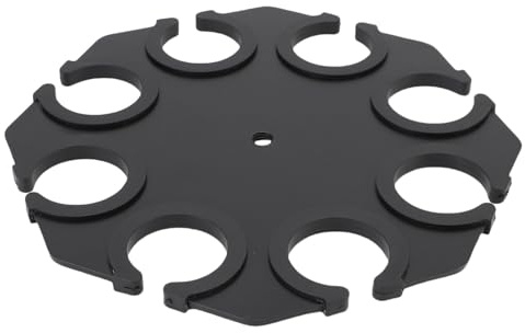 Sxhlseller Multi-Mikrofonhalter für Mikrofonständer – 8-Slot-Mikrofon-Organizer mit Schutzhüllen, 3/8 Gewinde, Stahlkonstruktion für Bühne, Studio,