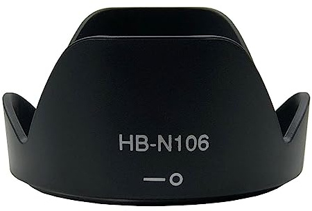 Paraluce per obiettivo fotocamera DSLR HB-N106 parasole reversibile per fotografia all'aperto AF-P 18-55mm F / 3.5-5.6G