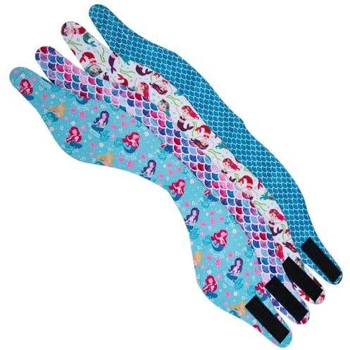 UKCOCO Neoprene Adjustable Swim Headband Ear Protector for Water Skiing Swimming Bathing 4 Pack Elastic Unisex Fit