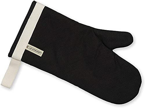 Le Creuset 4-Layered Textile Oven Mitt, Stain Resistant, Black, 95002300000000