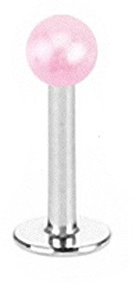 Taffstyle® Piercings - Lippenpiercing Lippe Schmuck Piercing Labret Stecker Lippenstecker Perlmutt Perlen Design