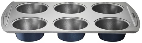 Lakeland Bakeware 6 Round Hole Deep Yorkshire Pudding Tray Baking Tin
