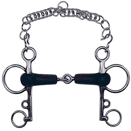 EKKIA Rubber Brocas de Pelham articuladas, Unisex Adulto, Multicolor, 115 mm