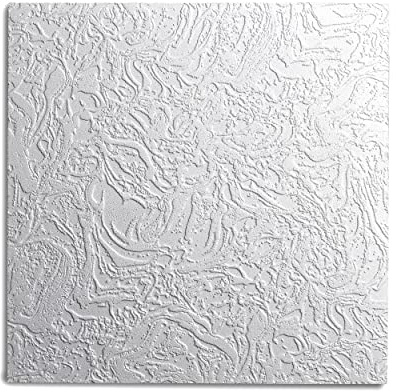 DECOSA Dalle de plafond AP101 (Bern) - polystyrène - blanc - effet crépi - 50 x 50 cm - 5 sachets (=10 m2)