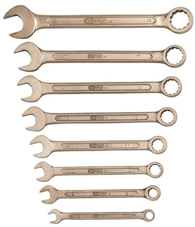 KS Tools 963.7303 BRONZEplus Ringmaulschlüssel-Satz, abgewinkelt 8-tlg.