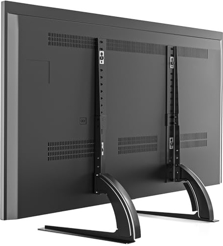 5Rcom TV Stand Mount, Universal TV Stand Tabletop for 22 to 65 inch Plasma LCD LED Flat Screen TVs, Strong TV Legs Holds up to 88lbs, Height Adjustable TV Base, Max VESA 800 x 500mm