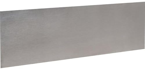 Plinthe de bas de porte Plate Inox satiné - 930x250 adhésif - Duval | Plinthe de bas de porte Plate Inox satiné - Duval - 930x250 adhésif