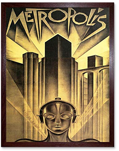 Wee Blue Coo Movie Film Metropolis Sci Fi Drama Dystopia Utopia Lang Art Print Framed Poster Wall Decor Kunstdruck Poster Wand-Dekor-12X16 Zoll