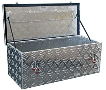 Truckbox S075 Edelstahlhaus Werkzeugkasten, Deichselbox, Transportbox, Alubox, Alukoffer, Deichselkasten
