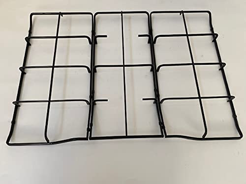 COMPATIBILI CON Kit 3 Griglie Electrolux Rex Zanussi Aeg 5 fuochi a gas complete 12 gommini antiscivolo antigraffio - PX75 XXV - 3546164033-3546164041 - 3546165022 - P4486/KIT