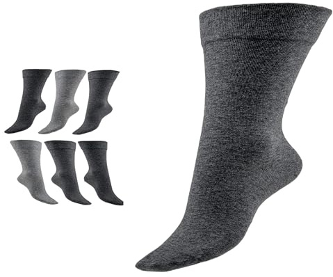 Vitopia CONE Socken weiter Komfortschaft, Baumwollmix - Grau, 39-42