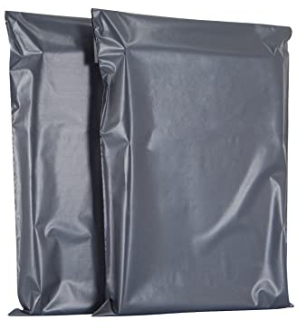 AKAR 12 x 16 mailing bags – 100 Pack of Strong Posting Mail Bags 12 x 16 with Aluminium Adhesive Strip – 55 Microns – Easy Seal, Large 30 x 40cm – For Non-Fragile Items