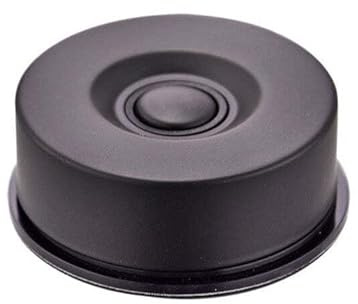 KÜCHENKOMPANE – magnetischer Messerhalter aus Edelstahl in schwarz | Magnet mit Saugnapf, ohne bohren |ideal für Kochmesser, Küchenmesser & Chefmesser | 7cm Durchmesser | Designed in Germany