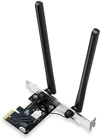 TP-Link PCIe AXE5400Mbps WiFi 6E Bluetooth 5.2, Chipsatz Intel Wi-Fi 6E, WPA3, MU-MIMO, OFDMA, WLAN-Karte, Tri-Band Geschwindigkeit, unterstützt Windows 10, 11, Mercusys MA86XE