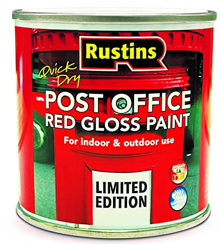 RUSTINS Post Office Red 250ml - Packaging May Vary