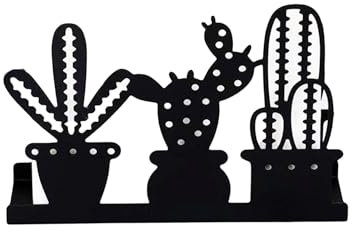 Floatdream Porta Tovaglioli da Tavola Verticale, Portatovaglioli in Metallo da Tavolo, Portatovaglioli, Design per cactus, per Sala da Pranzo, Soggiorno, Bar, Decorazione Della Cucina