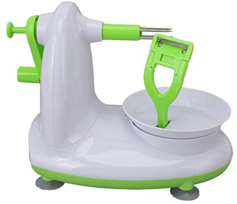 Pelador de Manzanas, Peladora de Manzanas Pelador de Frutas Multifuncional Pelador de Frutas y Verduras Pelador de Pera y Patata con Hoja de Acero (Versión estándar)