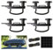 ZIOYA Dachbox Befestigung 4 Stück Dachbox Halterung,Dachbox Wandhalterung U Bügel Universal Auto Van Montage Fitting Kit mit 8 Heavy Duty Kontermuttern und 2 Bandagen