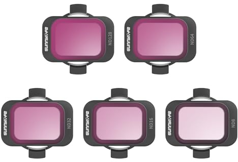 Camera Lens Filters Compatible for DJI AVATA 2,UV CPL ND8 ND16 ND32 ND64 ND128 ND Filter Set,Optical Glass Filter Drone Lens Accessory (5PCS Set (ND8+ND16+ND32+ND64+ND128))