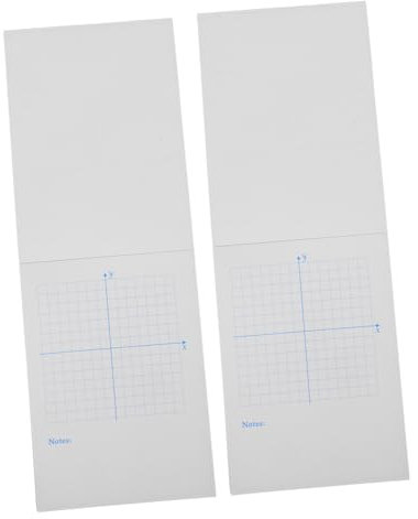 PLAFOPE Xy Achsen Übungshefte 2 Stück Millimeterpapier Zeichenblock Für Mathematik Rasterpapier Mit Koordinatensystem Robustes Papier Geeignet Für Schulunterricht Und Studium