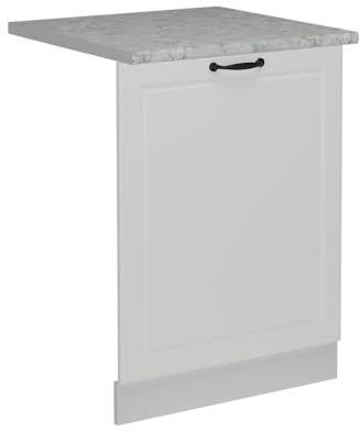Vicco Pannello frontale della lavastoviglie R-Line, Bianco casa di campagna, 60 cm, PL Marmo