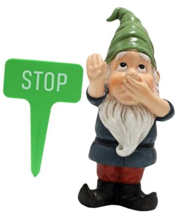 TOYANDONA 1 Ensemble De Nains De Jardin Décoratifs Petits Nains De Jardin Amusants Statues De Pelouse Gnomes Amusants Et Farces Décoration De Jardin Miniature Petit Coloré en
