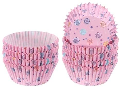 sourcing map Lot de 200 doublures à cupcakes de taille standard pour muffins en papier sulfurisé pour fête, mariage, sucre