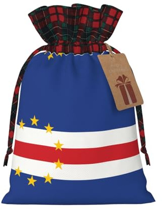 Flag Of Cape Verde Holiday Printed Drawstring Pouch M For Festival Wrapping, Storage And Party Use