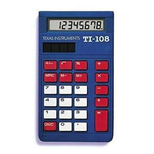 Texas Instruments Student Basic Calculator TI108/BK/D