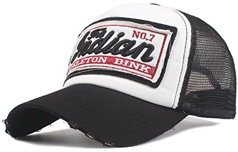 Sporty Trucker Mesh Baseballcap Indian Distressed Snapback Vintage Used Look Retro Sommer Oldschool Kappe Mütze Cap Schirmmütze Basecap