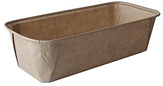PAPSTAR Backform Pure, eckig, 1.033 ml, braun aus Pergamentpapier mit Silikonschicht, gefriergeeignet, 1 Stück (87118)