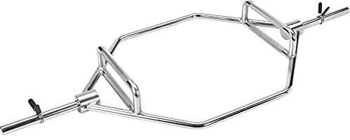 Bad Company Hexagon Hantelstange inkl. Verschlüssen für Kniebeugen, Kreuz- und Schulterheben als 30/31 mm oder 50/51 mm Variante I Max. Gewichtsbelastung von bis zu 350 kg