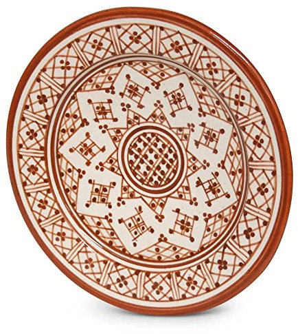 Assiette marocaine Sahara Zerbia Ø 26 x 4 cm | Safaary