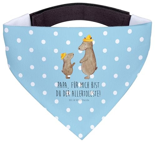 Mr. & Mrs. Panda Hundehalstuch L Bären mit Hut - Geschenk, Bär, Vatertag, Kinder, Halstuch Für Hunde, Bandana, Papa, Familie, Designer, Muttertag, Hund