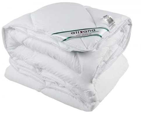 allsaneo® Microfaser 4- Jahreszeiten Steppbett 155x220 cm, kochfeste Variable Bettdecke für Allergiker, hygienisch bei 95°C waschbar