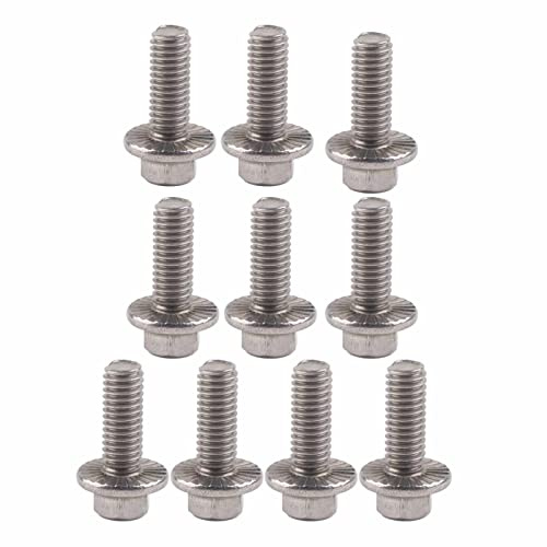 Edelstahlschrauben, Flanschschrauben With Edelstahl 304-70 Material Für Hohe Festigkeit Und Korrosionsbeständigkeit Integrierter Flanschkopf Ohne Unterlegscheibe Erforderlich