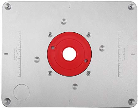 KIMISS 300 Mm X 235 Mm, Piastra di Inserimento da Tavolo e Fresatrice Ple 9,5 Mm Tavolo Ad Anello Fai da Te Ple Anello Lavorazione del Legno