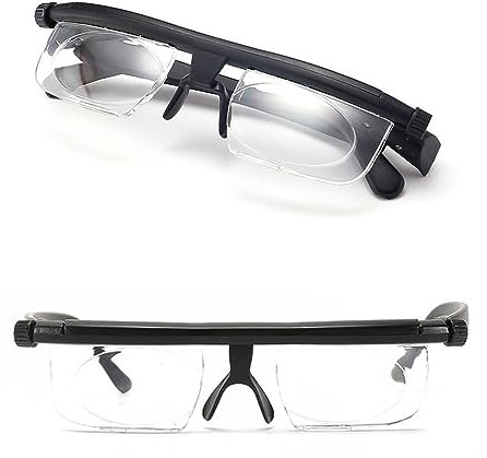 tintoke Einstellbare Fokus Lesebrille,Korrekturbrille Unisex-Brille,Unisex-Myopie-Brille für Männer und Damen