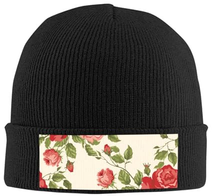 EgoMed Strickmütze, Unisex-Wintermütze, Wintermützen, weiche Strickmützen, warme Beanie-Mütze, Skimützen, Chihuahua-Bubble-Tea
