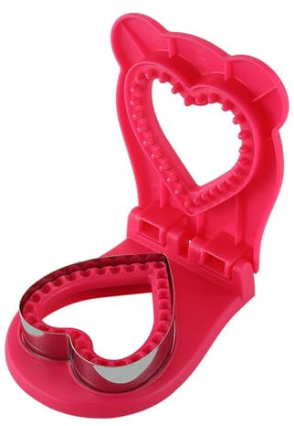 KeepingcooX Sandwich Cutter and Sealer - Heart Shaped Sandwich Maker - Peanut Butter and Jelly Crustless Sandwich Bread Pancake Maker Cookie Cutter for Kids Children Boys Girls