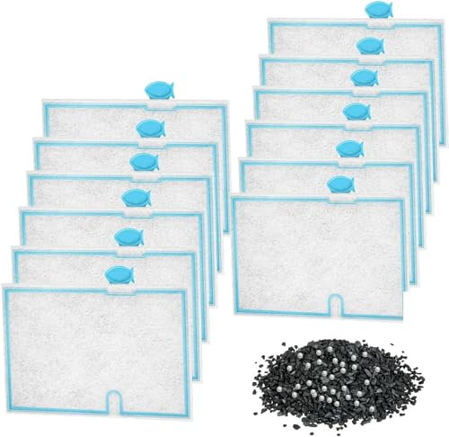 Jerylota Aquarium Fish Tank Mini Power Filter, Cleans Water, for Coldwater & Tropical Aquariums Up to 40 Litre