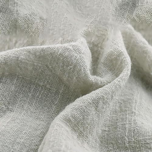 XDMING 100 Stück 32 x 32 cm Salbeigrüne Gaze-Baumwollserviette, wiederverwendbar, für Hochzeit, Party, Weihnachten, Tischdekoration, Retro-Grat-Stoffservietten