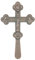 RZRHMUHN Croce ortodossa, crocifisso in metallo, croce russa ortodossa tenuta in mano, chiese, matrimoni, funerali, 21,9 x 12,4 cm (rosso)