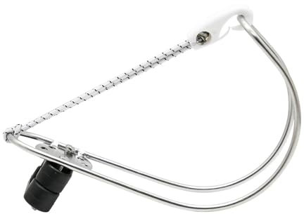 Harilla Soporte para Aro Salvavidas Soporte para Boya Marina Soporte para Aro Salvavidas Profesional Fabricado en Acero Inoxidable para, Sin Doble Abrazadera