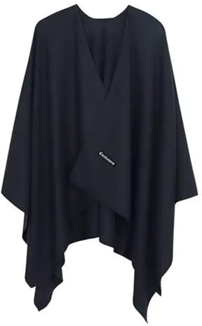 Scialle Da Donna Sciarpe poncho donna inverno cashmere Sciarpe scialle solido donna Mantella lavorata a maglia elegante Sciarpa poncho aperta sul davanti Scialle invernale Avvolge Mantella poncho Donn