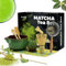 YUJUVI Té Matcha Kit de Ceremonia Japonesa Matcha Set 9 piezas Batidora de Matcha de Bambú, Cuenco de Matcha, Cuchara,Portacucharas, Kit de Ceremonia Matcha (Verde Mágico Kit)